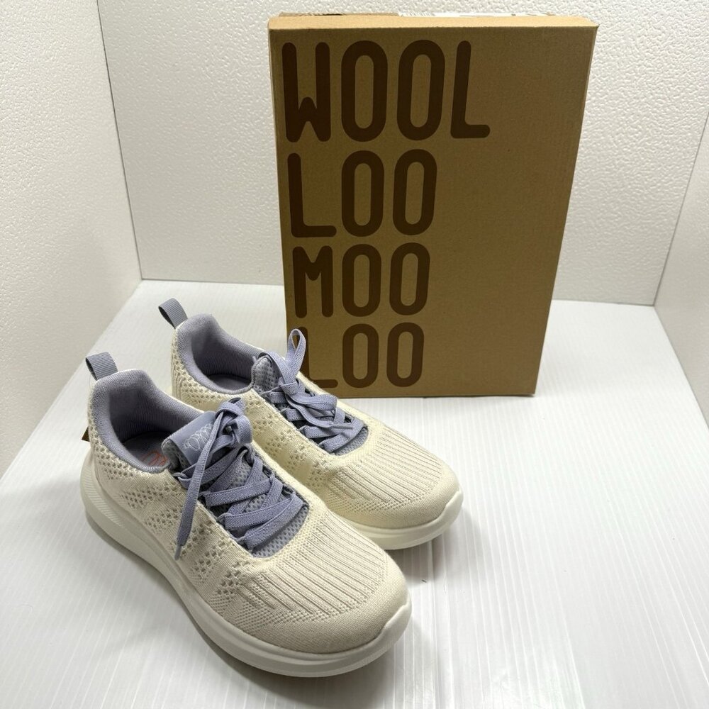 Woolloomooloo Eden Merino Wool Sneakers Ice Lavender Womens 6.5